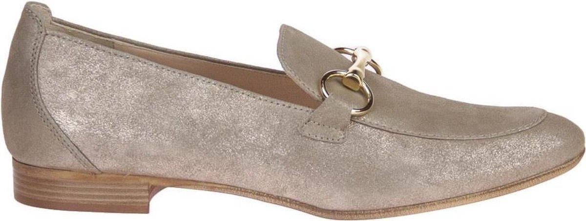 Maripé Beige Metallic Moccasin " " Beige metallic lederen damesschoen van het merk Maripé. Bestel online - gratis levering