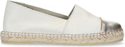 Sacha - Dames - Beige espadrilles met goud detail - Maat 39