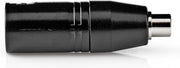 XLR-Adapter | XLR 3-Pins Male - RCA Female | 1 St | Metaal