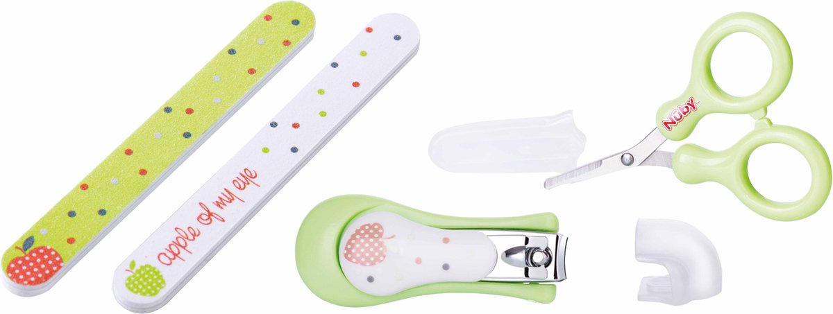 Nûby - Evolutieve nagelverzorgingsset - Groen - Little Moments - 0m+