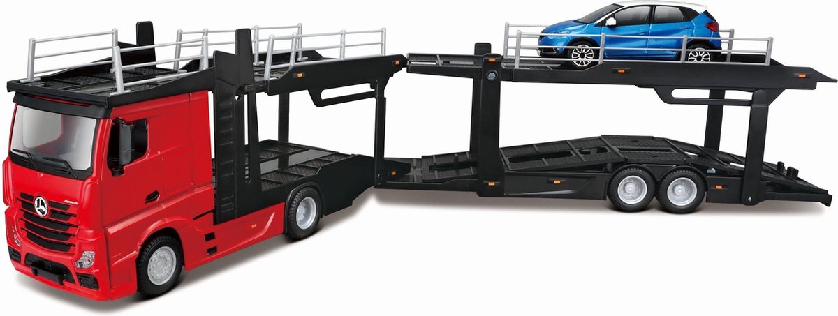 Vrachtauto Bburago Mercedes + Renault schaal 1:43