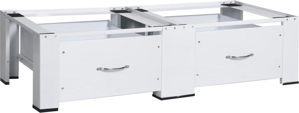 Medina Wasmachine- en drogerverhoger dubbel met lades wit