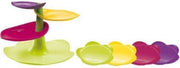 Zak!Designs Sweety Etagere klein met 4 Dessertbordjes - Flora