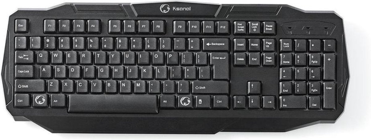 Bedraad Gamingtoetsenbord | USB 2.0 | Duitse Indeling | Zwart