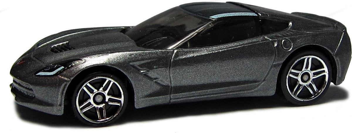 Bburago CHEVROLET CORVETTE STINGRAY 2014 grijs metalic schaalmodel 1:43