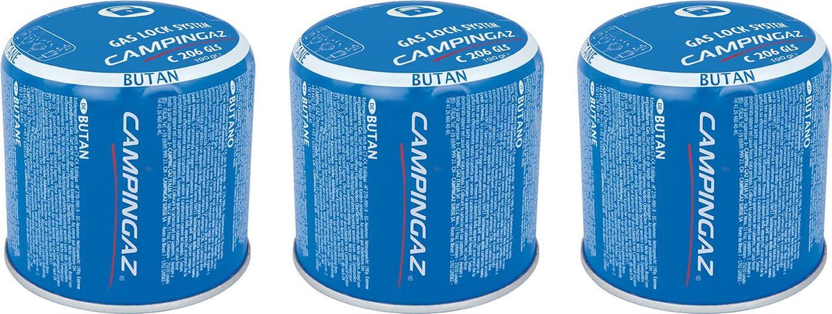 3 X  Campingaz C206 - Prikcartouche