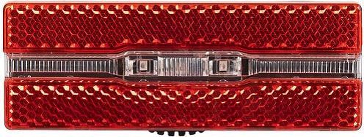 M-wave Achterlicht Helios B Led Accudrager Rood