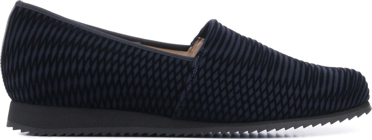 Hassia Vrouwen Textiel Instapschoenen / Damesschoenen / Instapper 301688 - Blauw - Maat  37.5
