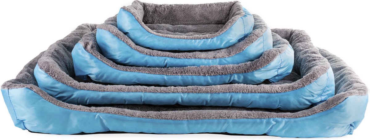 Waterproof Hondenmand geschikt voor wasmachine - Duurzaam Hondenkussen - Ademend en Warm! - Blauwe S