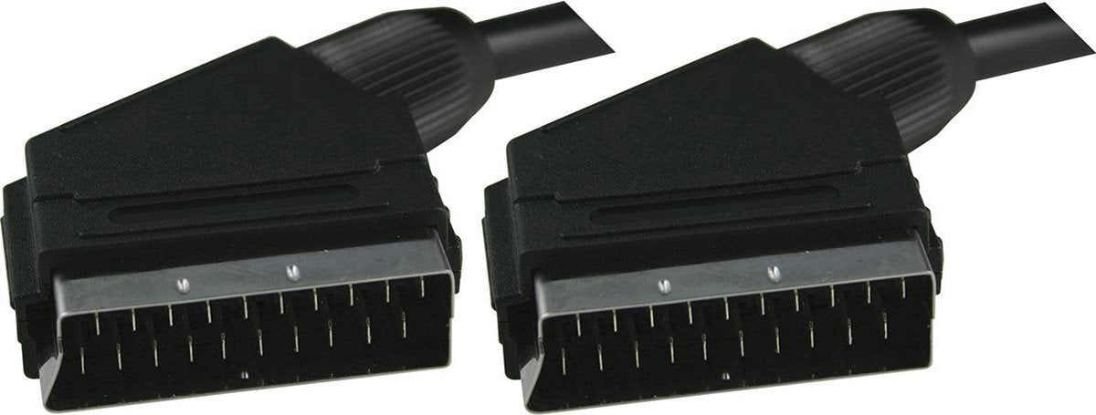 DELTACO DEL-131A SCART-kabel - 3 meter - Zwart