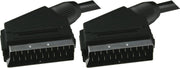 DELTACO DEL-131A SCART-kabel - 3 meter - Zwart