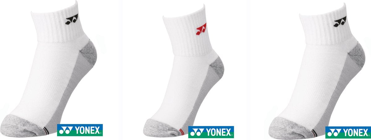 Yonex 3pak lage sokken - wit - maat 35/39