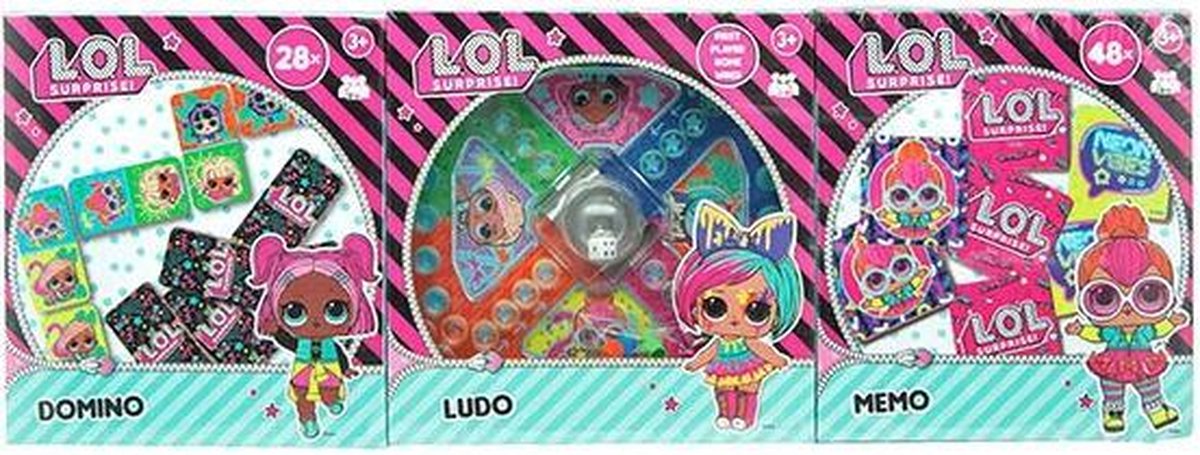 LOL Memo - LOL Ludo - LOL Domini - L.O.L. - LOL - L.O.L. spel - L.O.L. SUPRISE!