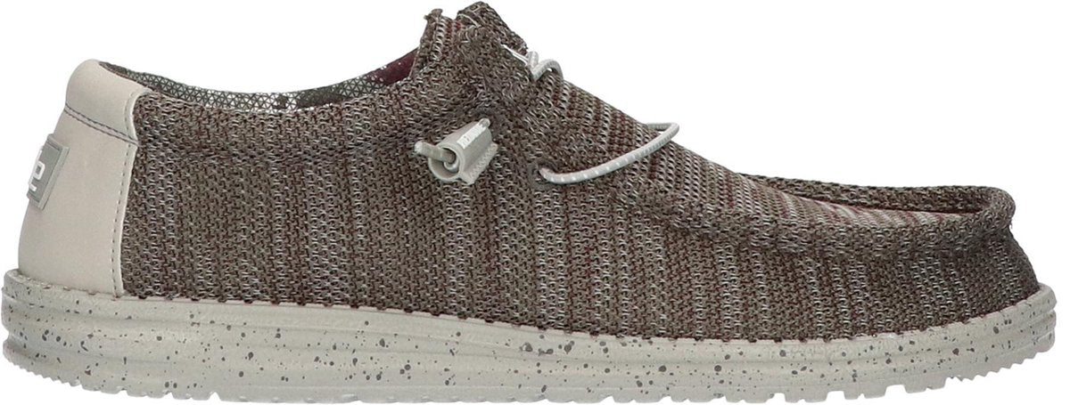 HEYDUDE Wally Sox Heren Instappers Slate Burgundy maat 44