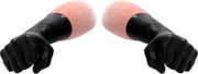 Latex Short Gloves - Black - Accessories -