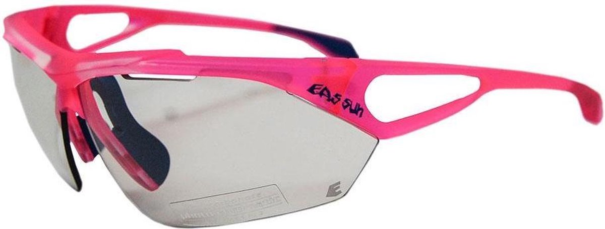 Eassun Fietsbril Monster Fotocromic Roze Transparant Montuur