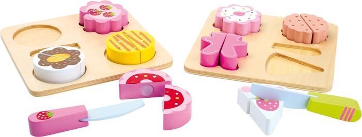 houten taartjes
