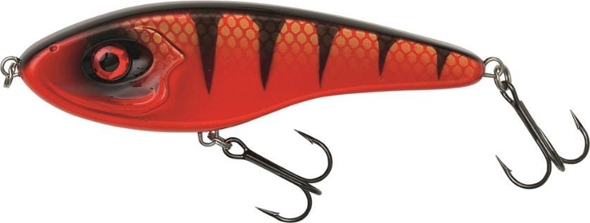 Kinetic Slicky Micky - Red Tiger - Jerkbait - 14.5cm - 55g - Rood