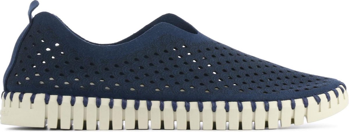 Ilse Jacobsen Vrouwen Textiel Instapschoenen / Damesschoenen / Instapper Tulip 3275 - Blauw - Maat  37