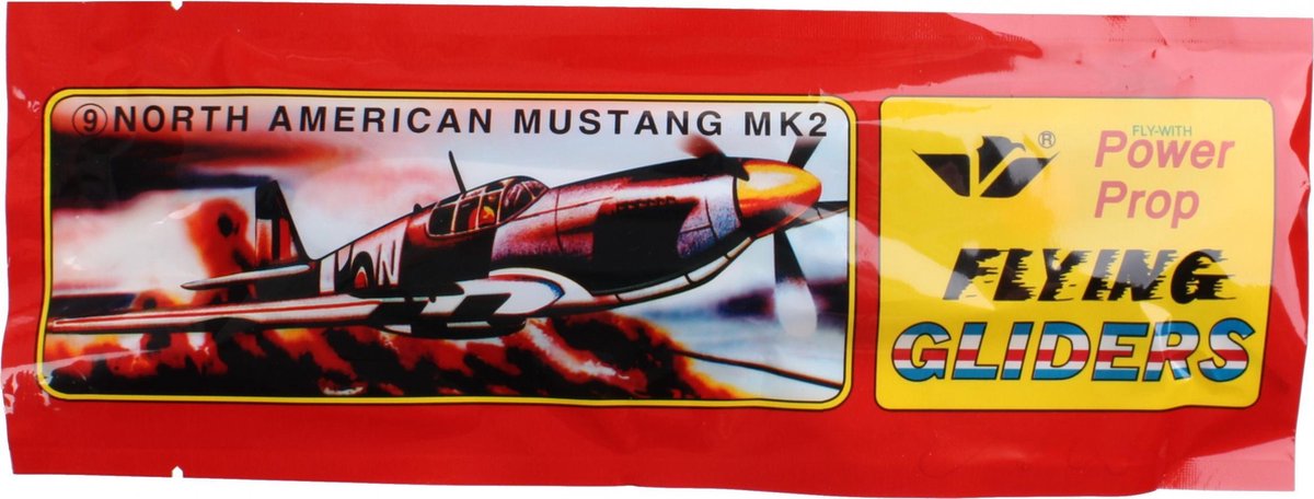 Lg-imports Vliegtuig Glider 20 Cm North American Mustang Mk2