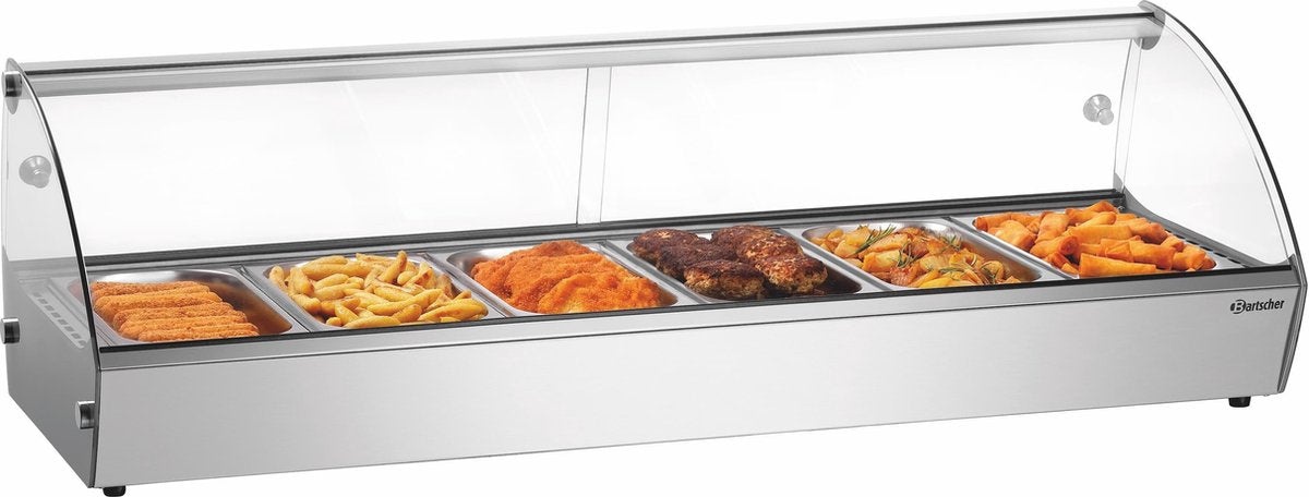 Hete opzetvitrine r6 6 x 1/3 gn