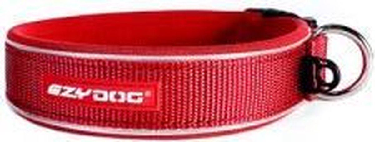 EzyDog Neo Classic Hondenhalsband - M - Rood