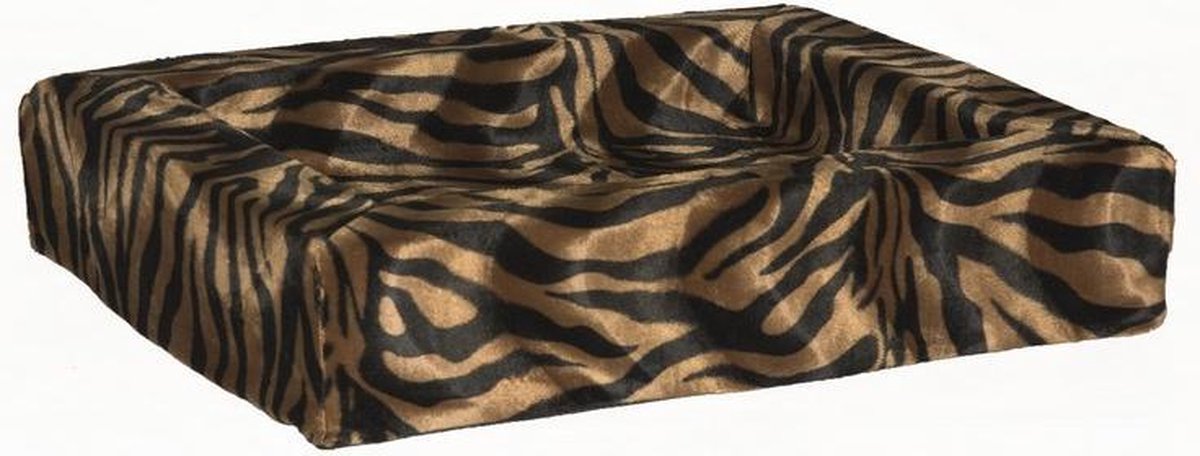 Hondenmand bonfire zebra zwart/bruin  85x70 cm
