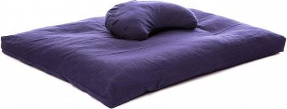 Zenzes PRO zabuton en halve maan kussen - marine blauw