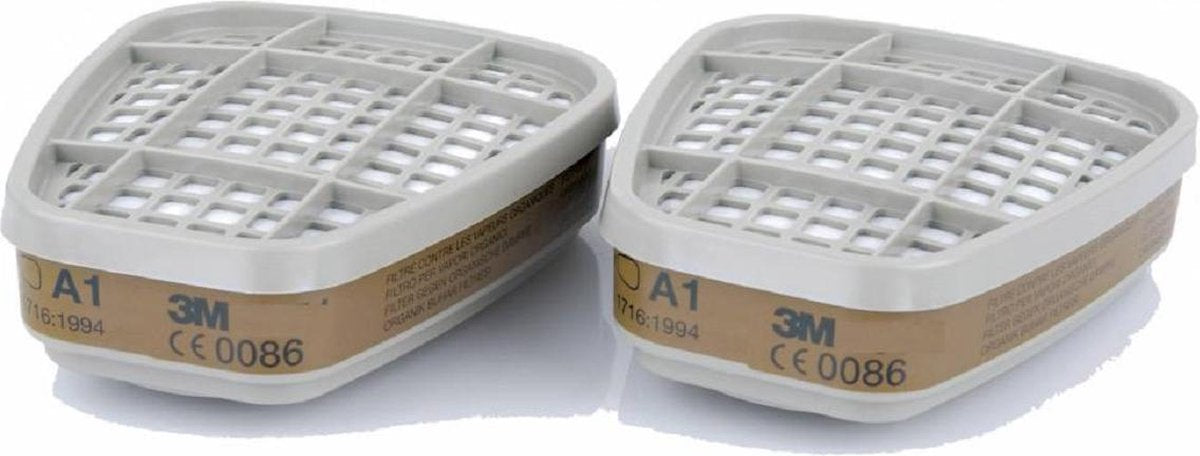 3M 06911 Koolstoffilter A1 - 2 stuks voor 3M masker