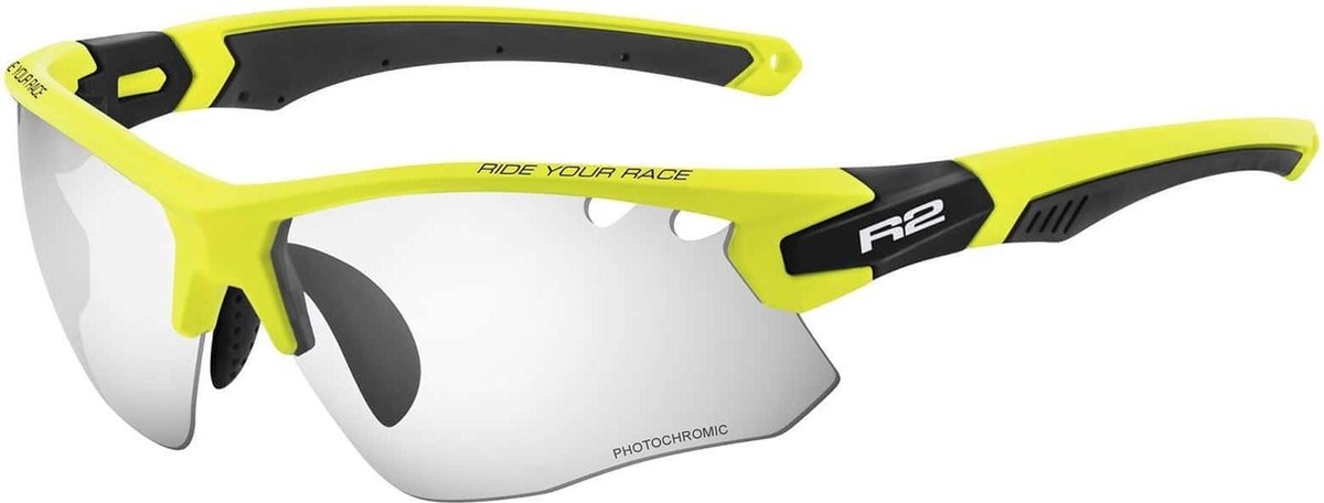 R2 Crown Fietsbril Sport Zonnebril Geel/Zwart