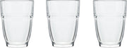 12x Stapelbare waterglazen/drinkglazen transparant 265 ml - Glazen - Drinkglas/waterglas/sapglas