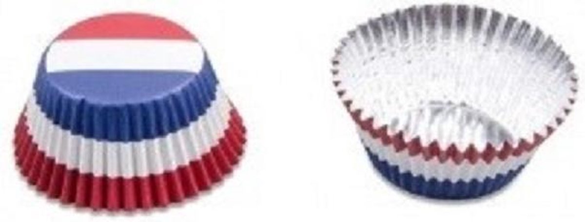 Cupcakevorm Nederlandse vlag 50 stuks - Städter