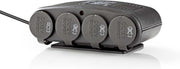 Universele DC-voedingsadapter | 5/12 V DC | Autolader/USB | 4-weg