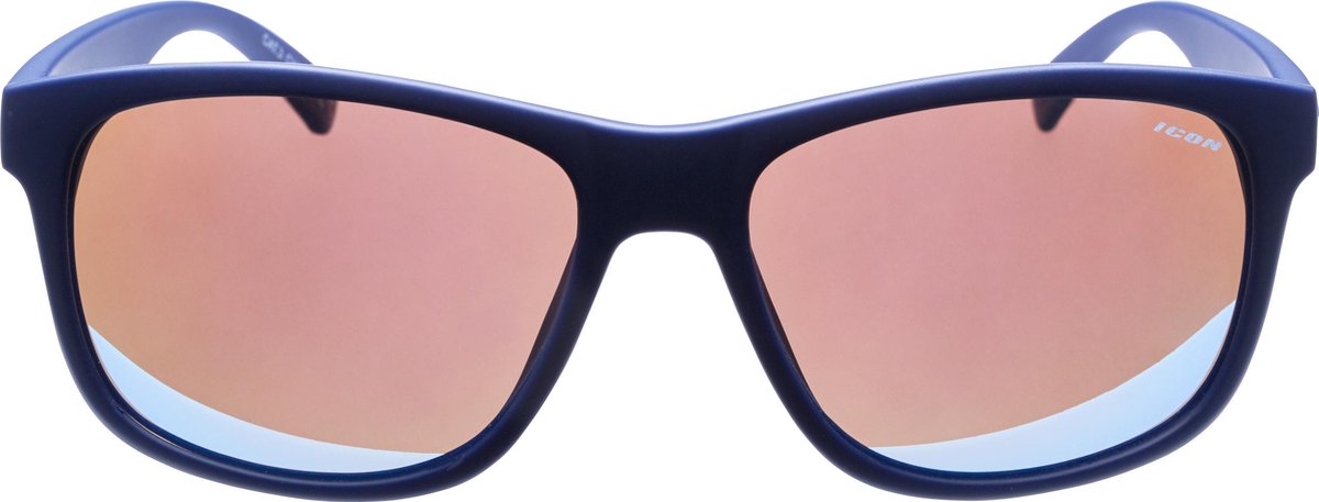 ICON Sport Zonnebril FAZER - Mat tortoise montuur - Rood spiegelende glazen - GEPOLARISEERD