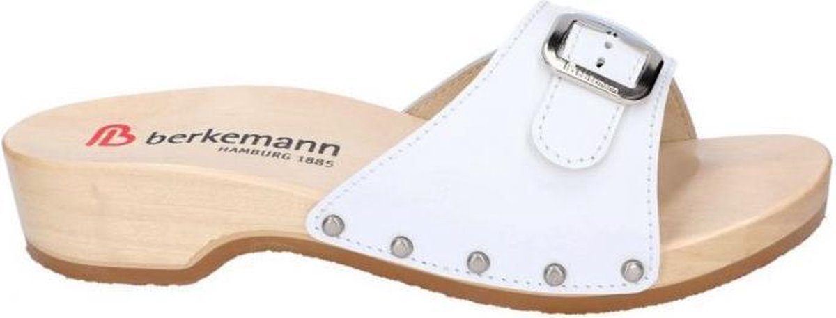 Berkemann -Dames -  wit - slippers & muiltjes - maat 39½