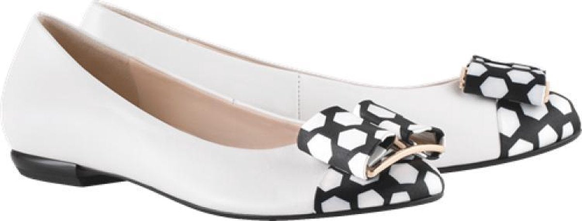 Högl 5-101020-0201 lederen ballerinas wit - Maat