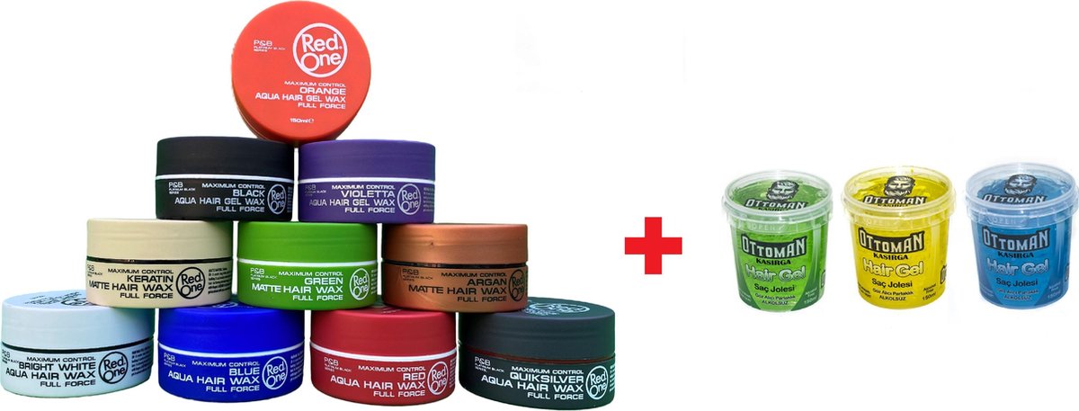 10-pack mix Red One wax + 3 x Ottoman Gel