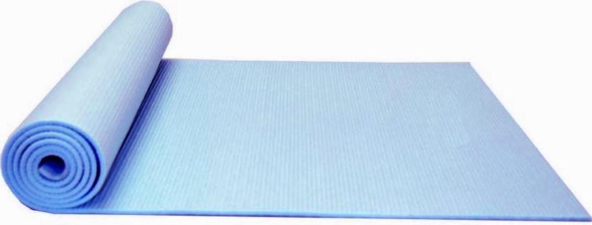 Dobeno Yoga Mat - Stretch - Blauw - met Opbergkoord