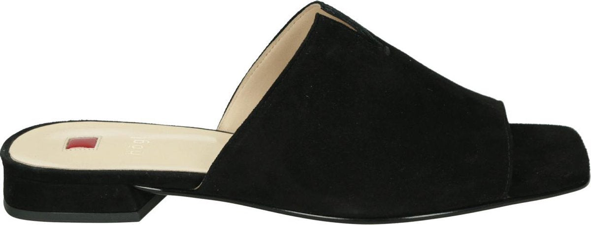 Hogl 101242 - Volwassenen Dames slippers - Kleur: Zwart - Maat: 38