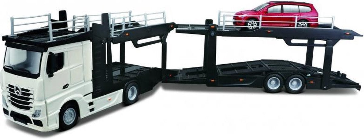 Vrachtauto Bburago Mercedes + Ford schaal 1:43