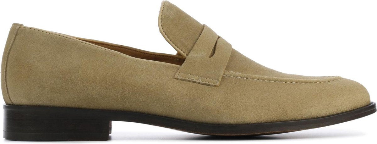 Giuseppe Maurizio Mannen Suède Instapschoenen / Herenschoenen / Instapper G3023 - Beige - Maat  46
