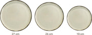 Supervintage Kitchen trend - servies - gebaksbord - Creme Ocean - Aardewerk - prijs per stuk - rond 19 cm