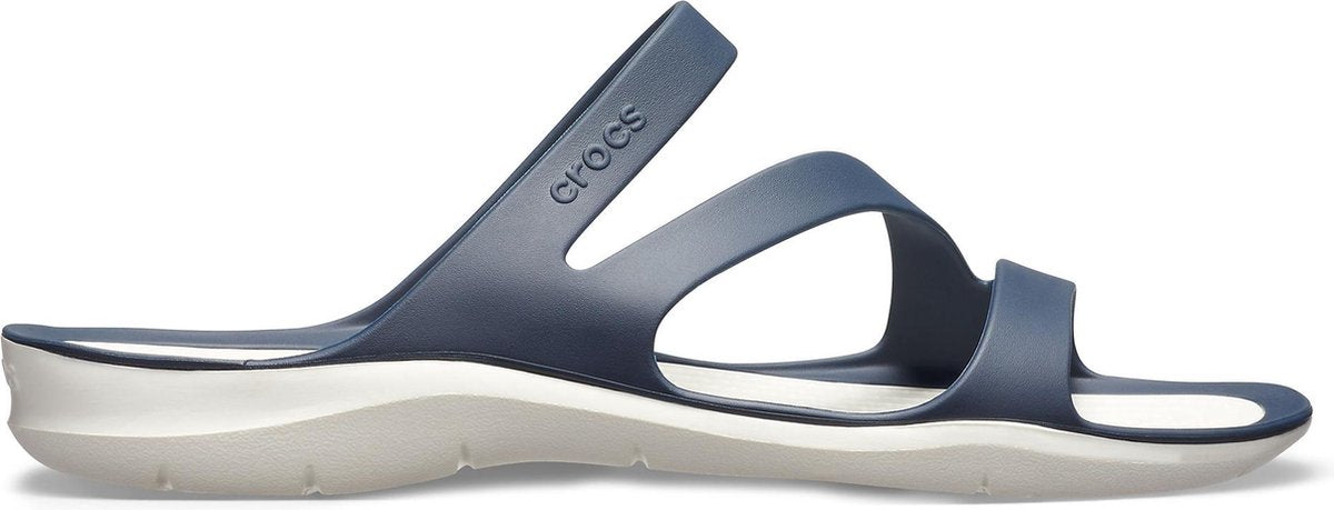 Crocs Slippers - Maat 36 - Vrouwen - donker blauw/wit