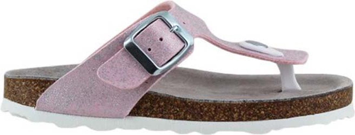 Braqeez 418020-570 Meisjes Sandalen - Roze - Leer - Gesp