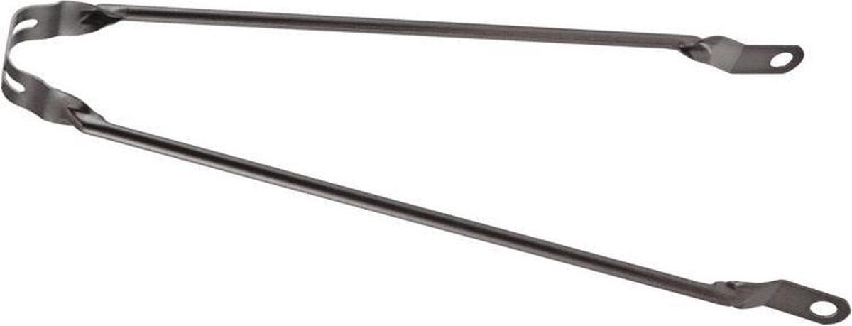 Spatbordstang 26 inch antraciet - ZWART