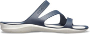 Crocs Slippers - Maat 37 - Vrouwen - donker blauw/wit
