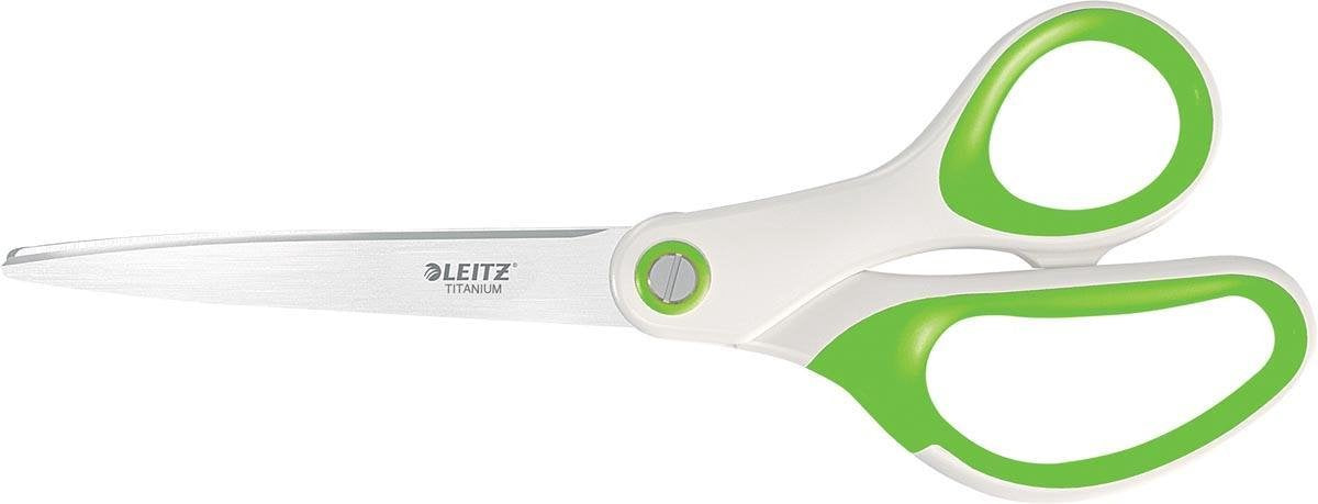 Leitz WOW Titanium Schaar - Voor Kantoor En Thuiswerken - Ideaal Voor Thuiskantoor - Groen
