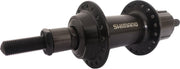 Achternaaf Shimano FH-TY500 7-speed - 36 gaats - vaste as - zwart