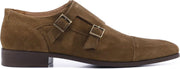 Giuseppe Maurizio Mannen Suède Gespschoenen / Herenschoenen / Instapper S20225 - Camel - Maat  39
