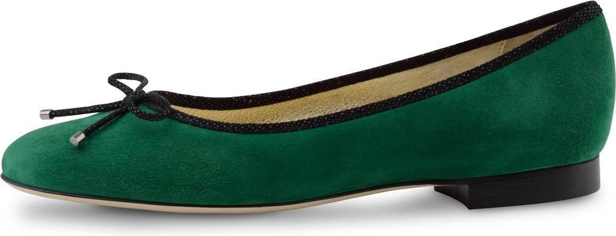 Dames Ballerina – Groen Suède – Donkergroene Ballerina's – Werner Kern Juma – Maat 39